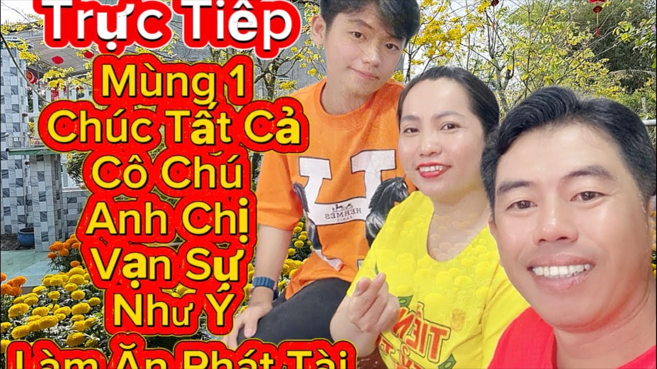 Mỵ vlog đang phát trực tiếp! Mùng 1 Chúc Cô Chú Anh Chị Vạn Sự Như Ý .