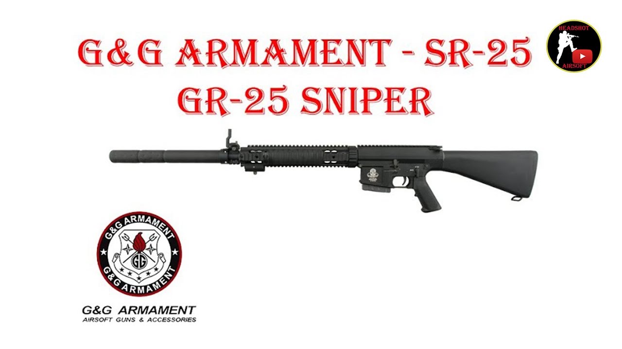 [ОБЗОР] G&G ARMAMENT - SR-25 DMR GR-25 SNIPER (MK11 MOD 0) AEG airsoft (страйкбол)