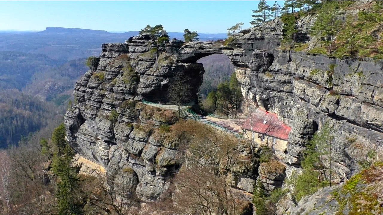 Verbotene Aussichten (2/21) - Das Prebischtor (Böhmische Schweiz) Pravcická brána/ Ceské Švýcarsko