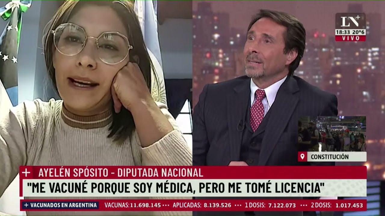 Eduardo Feinmann cruzó a una diputada tras recibirse la vacuna contra el Covid 19