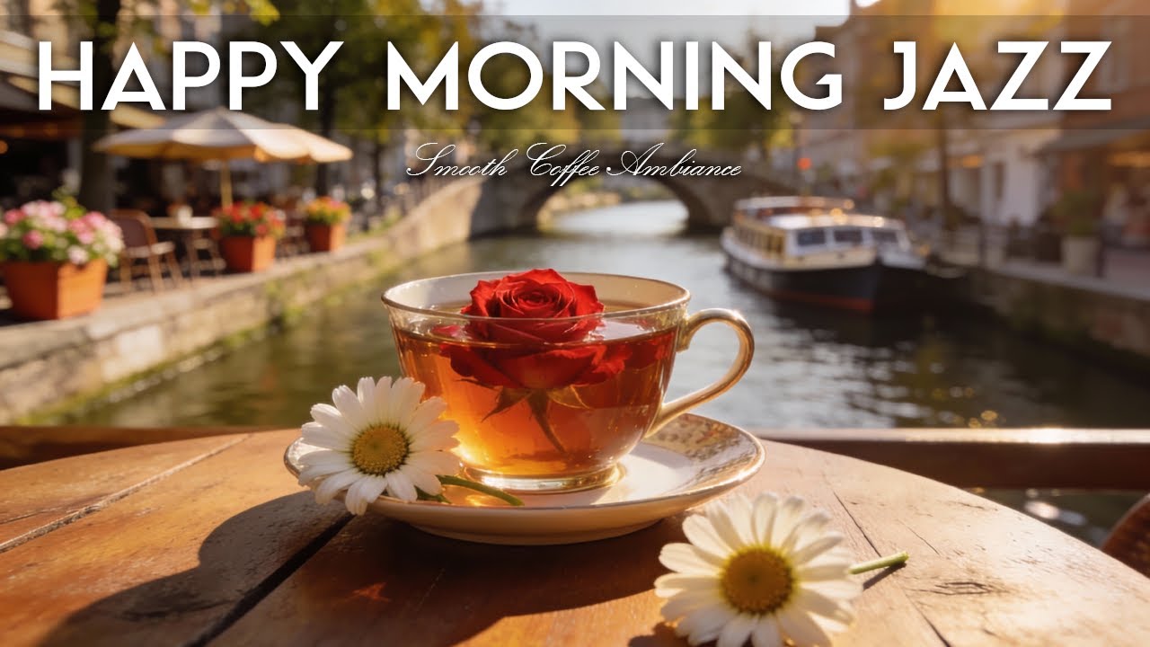 Happy Morning Jazz ☕✨ Coffee Shop Ambiance & Relaxing Jazz Music for Studying & Relax.