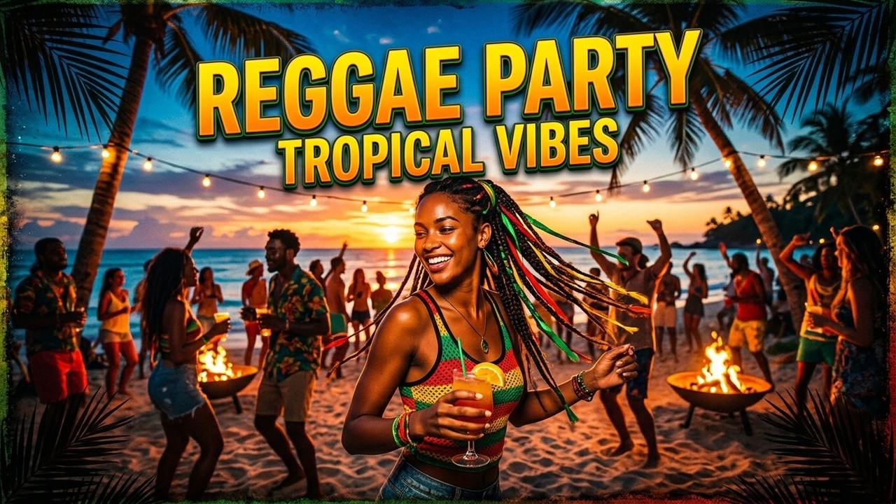 Soothing Tropical Reggae Flow 🍃 Chill Island Rhythms for Mindfulness and Calm Moments