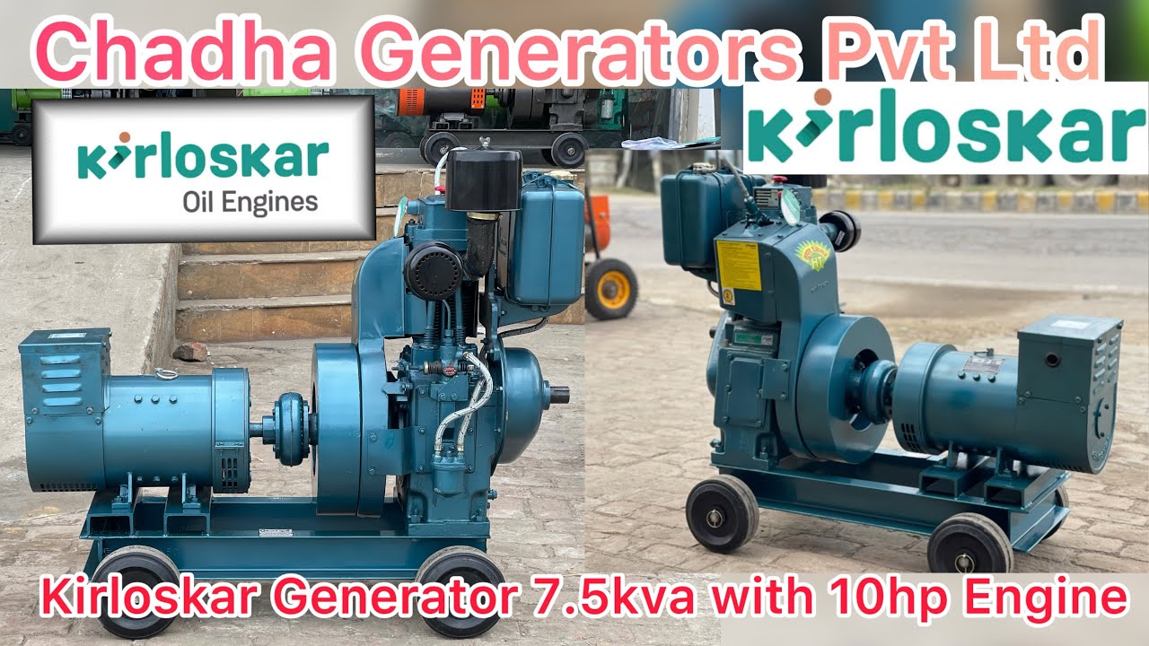 7.5 kva kirloskar generator 7.5 kva kirloskar diesel generator price list 7 kva Kirloskar generator