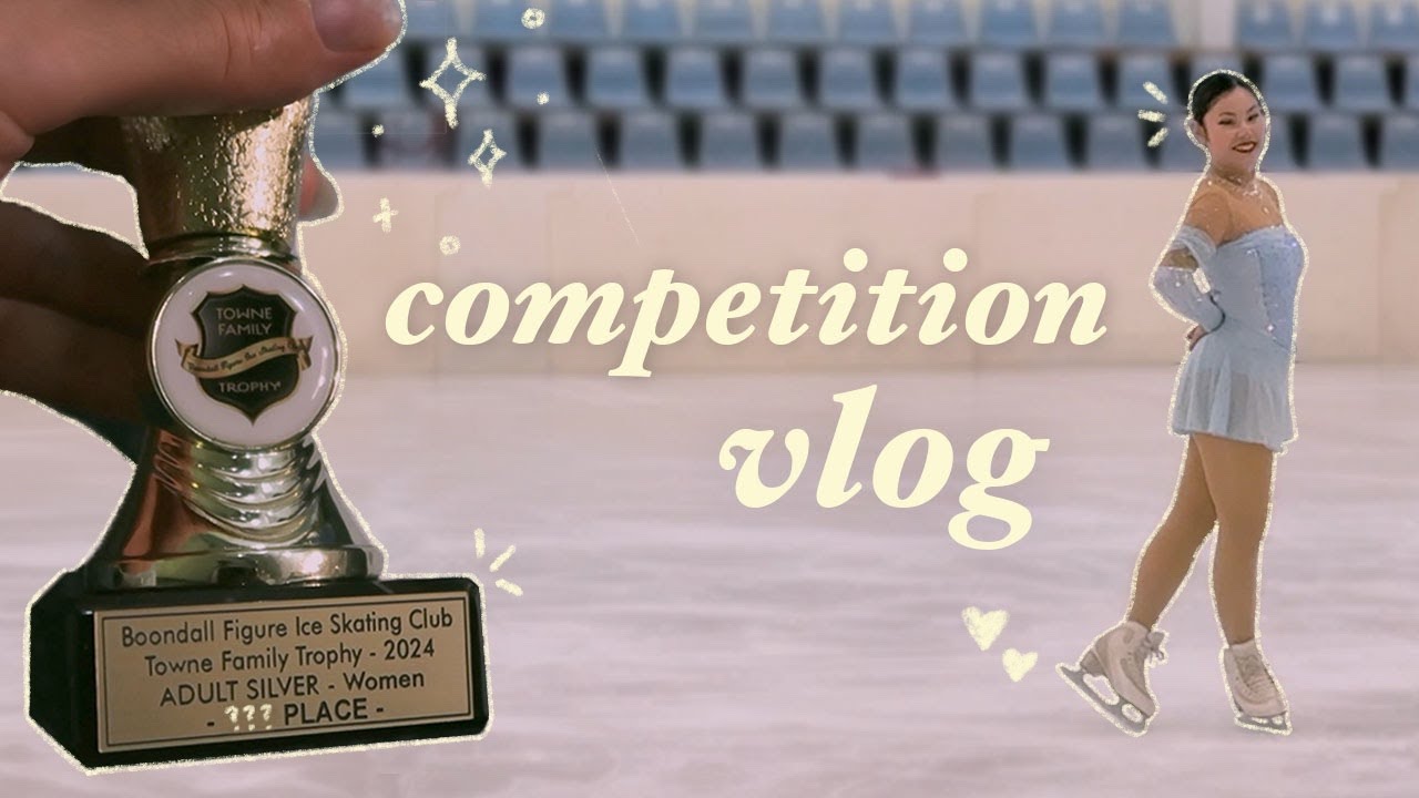 comp day vlog ⛸️ my first figure skating competition in adult silver // towne trophy 2024