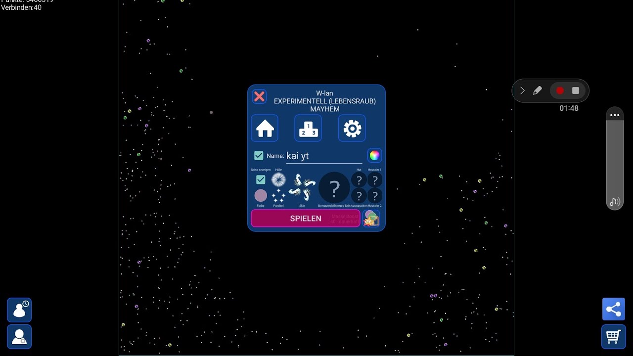 Nebulous.io | Beating my old worldrecord 4million mass! | livesteal bug moments #2