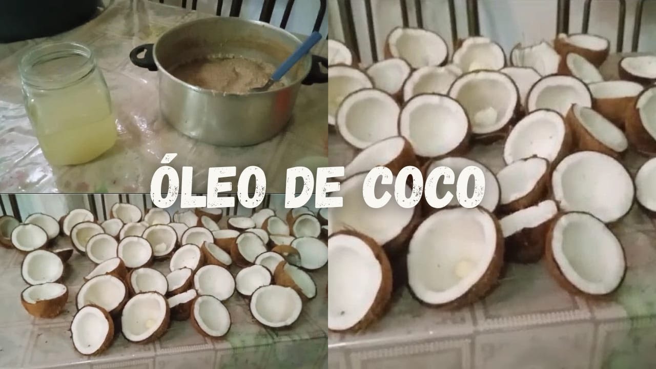 Óleo de coco 100% natural