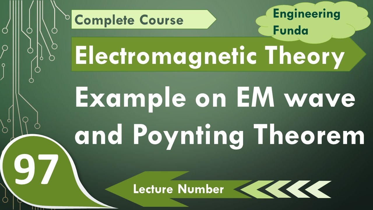 Poynting Theorem & Electromagnetic wave Solved Example | EM Waves | Electromagnetics Theory
