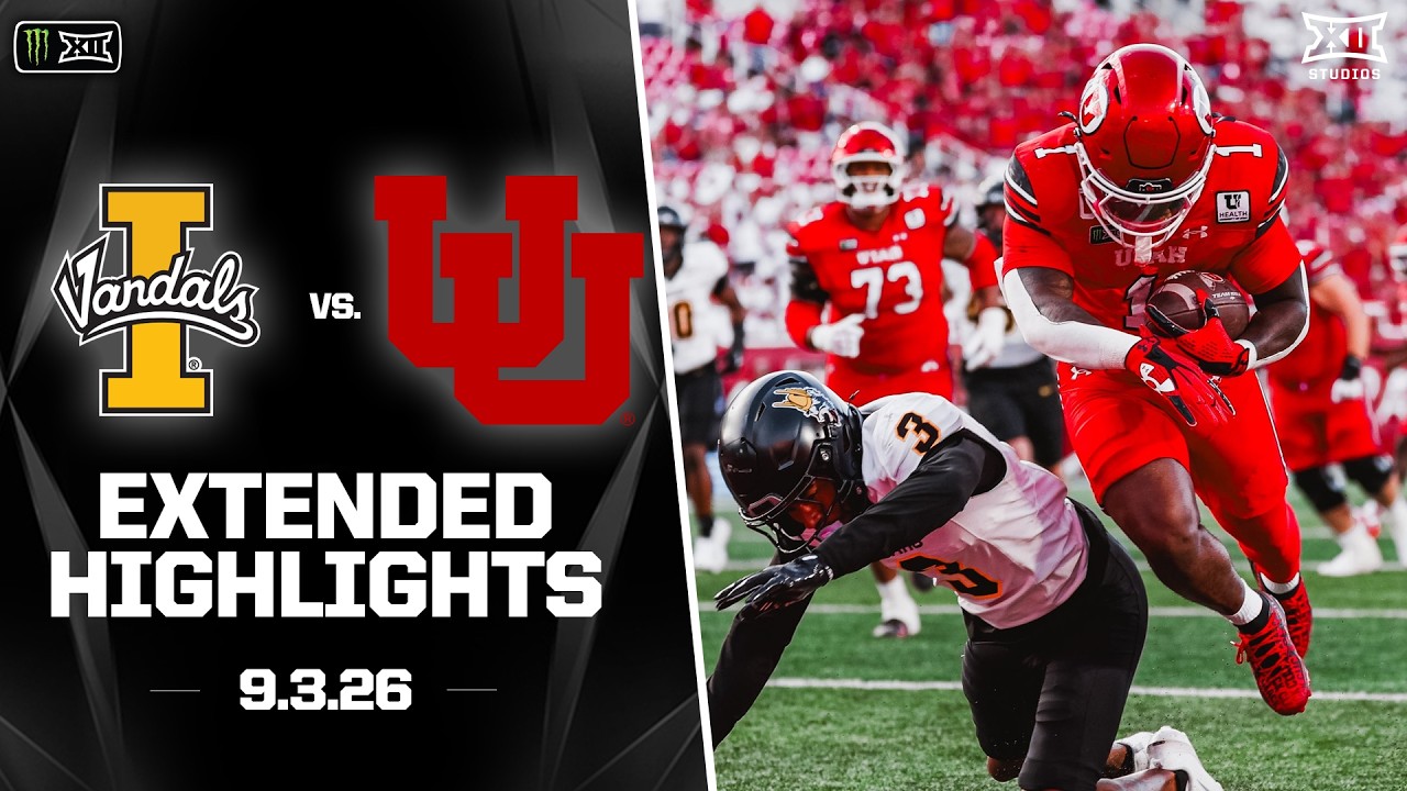 Idaho vs. Utah Extended Highlights | 2026 Monster Energy Big 12 Football
