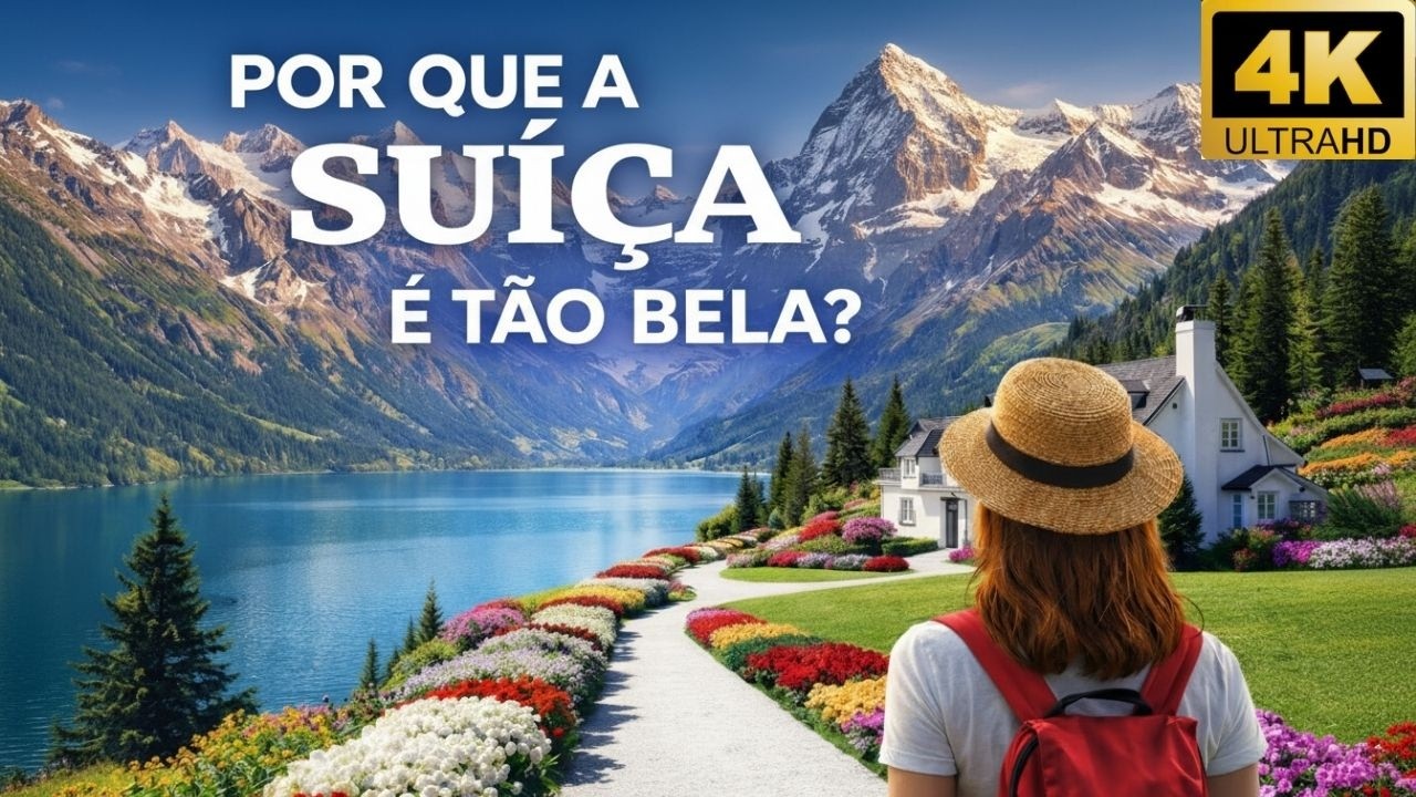 MARAVILHAS DA SUÍÇA | Onde os Alpes Encontram Lagos Cristalinos | Destinos Mais Incríveis do País 4K