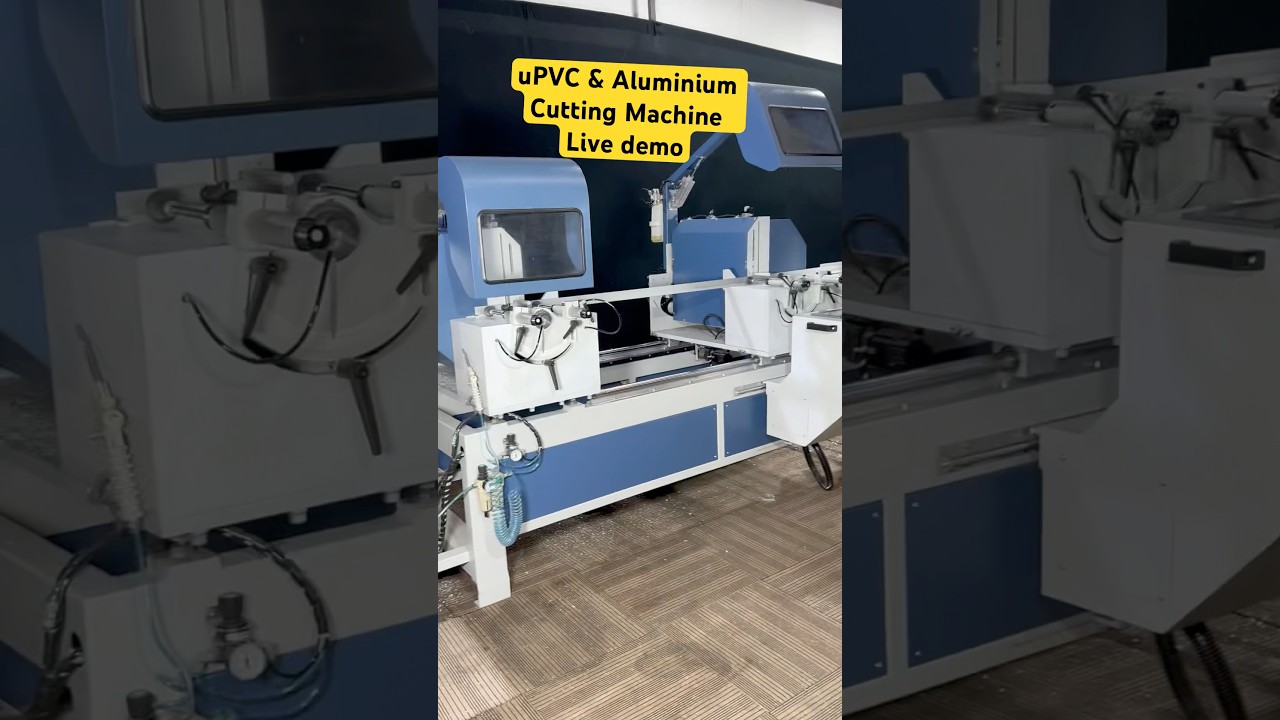 Live demo 500  #shorts/DOUBLE HEAD CUTTING MACHINE/UPVC CUTTING MACHINE