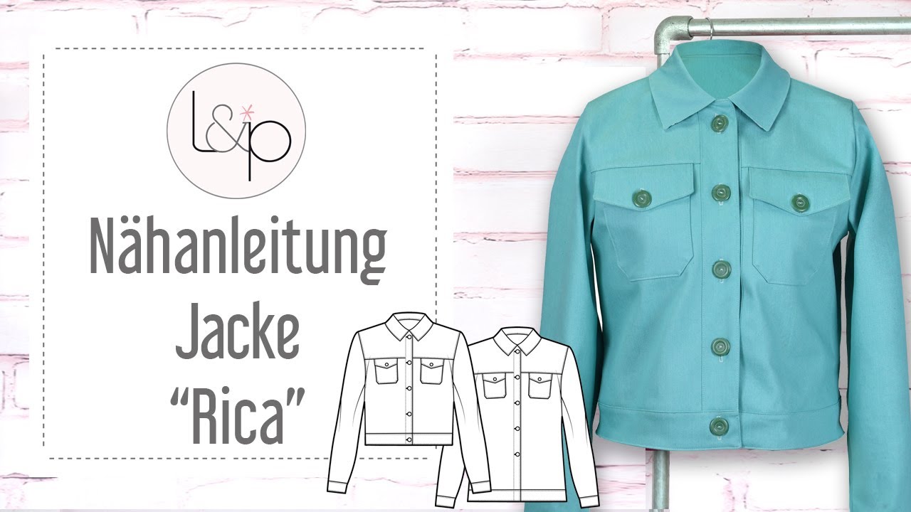 Nähanleitung lillesol Jacke Rica - eine Jacke mit Knopfleiste und Kragen nähen