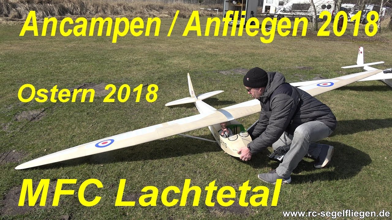 Ancampen/anfliegen 2018 MFC Lachtetal F-Schlepp Ostern FDR-AX 53 aerotow