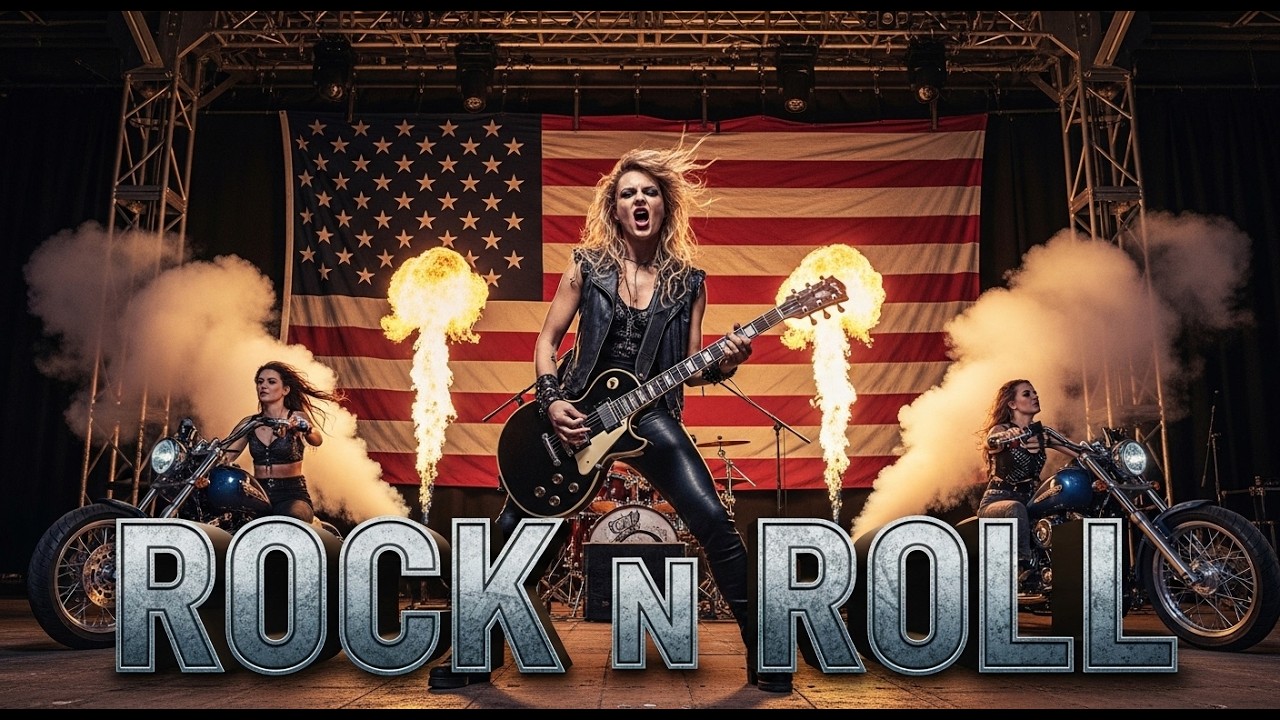American Rock Anthems 🎸 Rock N Ride Highway Hits 🔥 Thunder & Rebel Engine Soundtrack