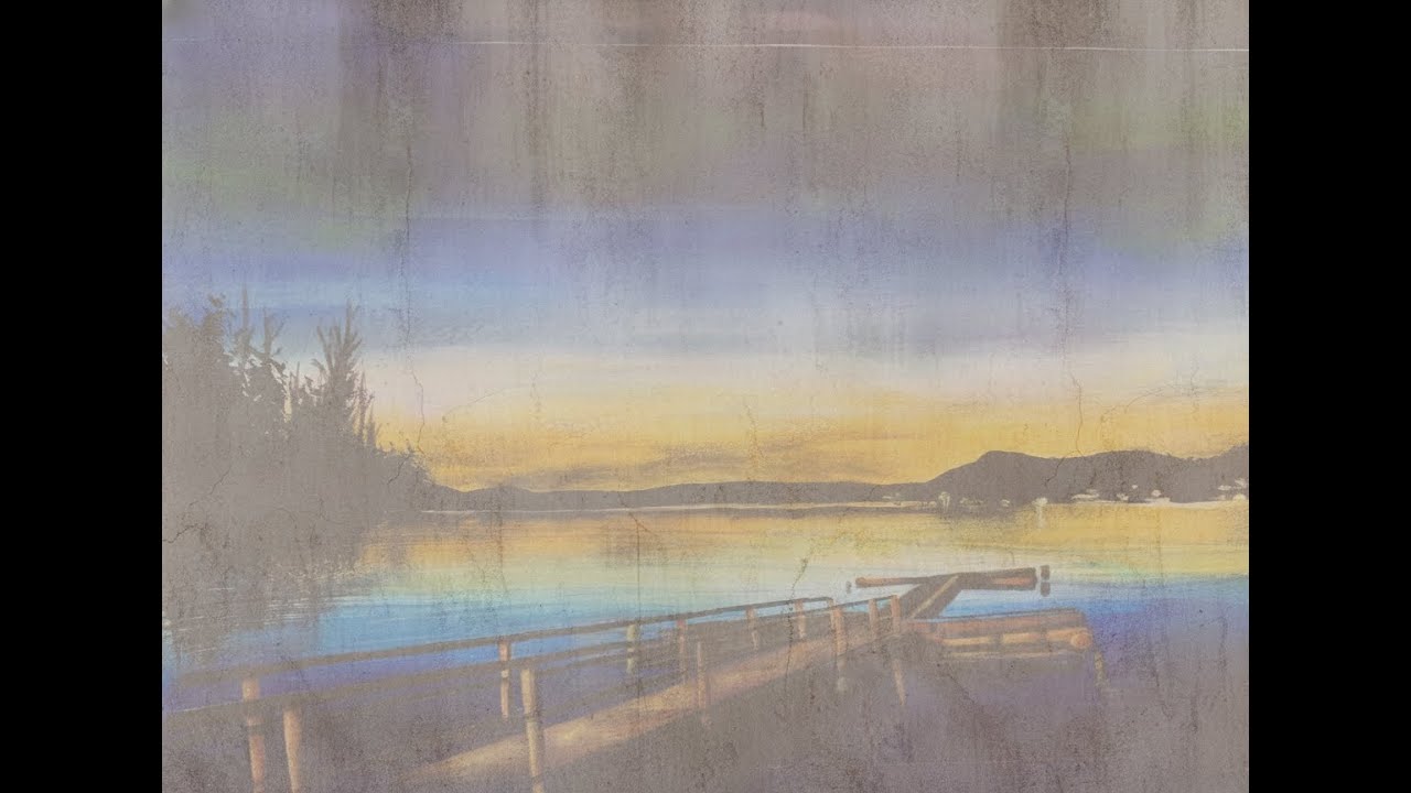 Painted Sunset-A Timelapse for Background Calm.