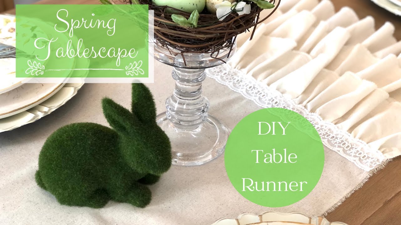 Дорожка для стола в стиле шебби-шик / Инструкции по шитью и сборке без шитья / Весенний декор сто...