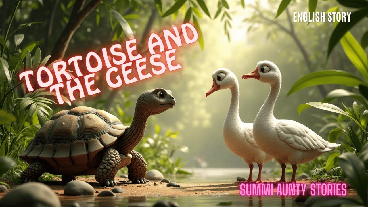 Tortoise And The Geese || Summi Aunty Stories || English Moral Story ||