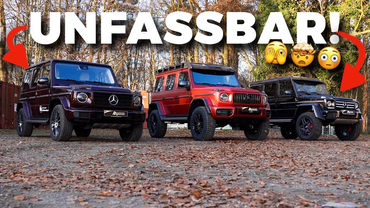 3 GIGANTISCHE G-Klassen!