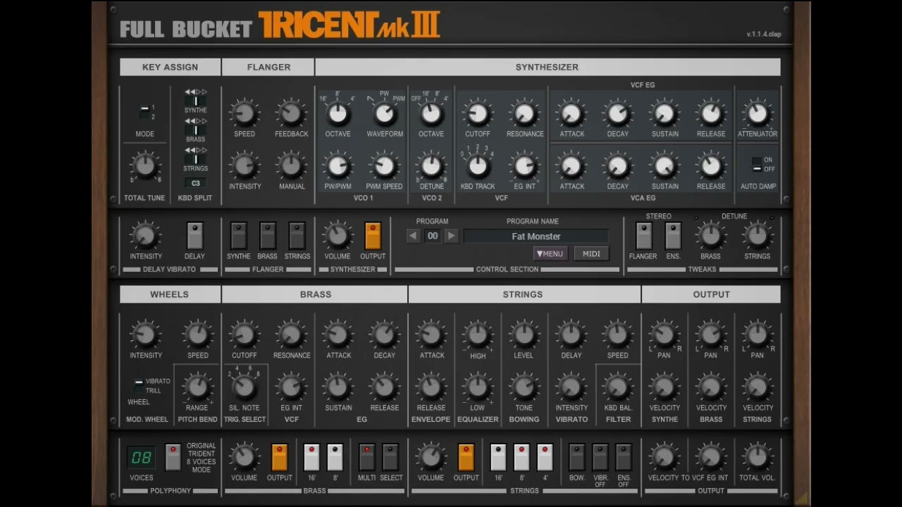 Free Fullbucket Tricent Synthesiser Demo , Dune Theme