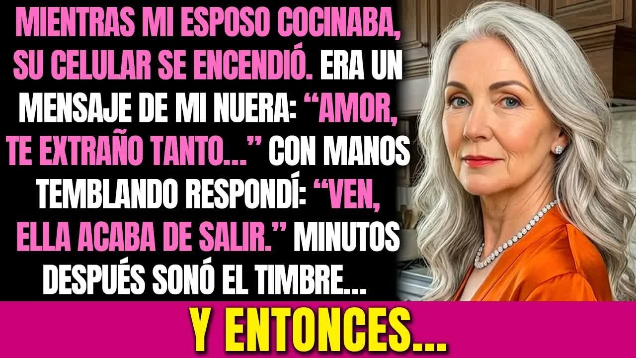 Vi mensajes de mi nuera en el móvil de mi marido： decía que lo echaba de menos… la llamé y cuando…