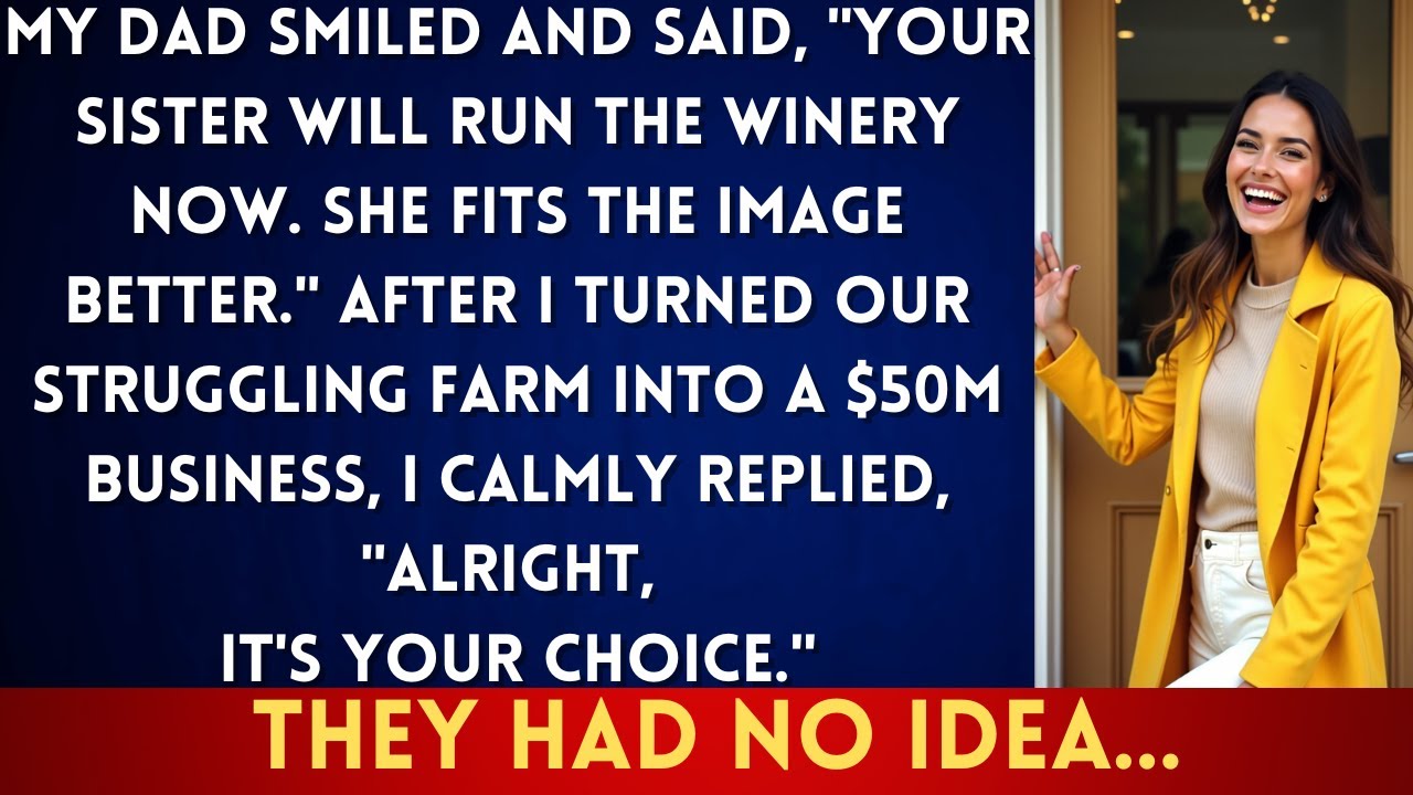 I Turned Our Failing Farm Into a $50M Winery&mdash;Then Dad Handed It to My Sister. Six Months Later...