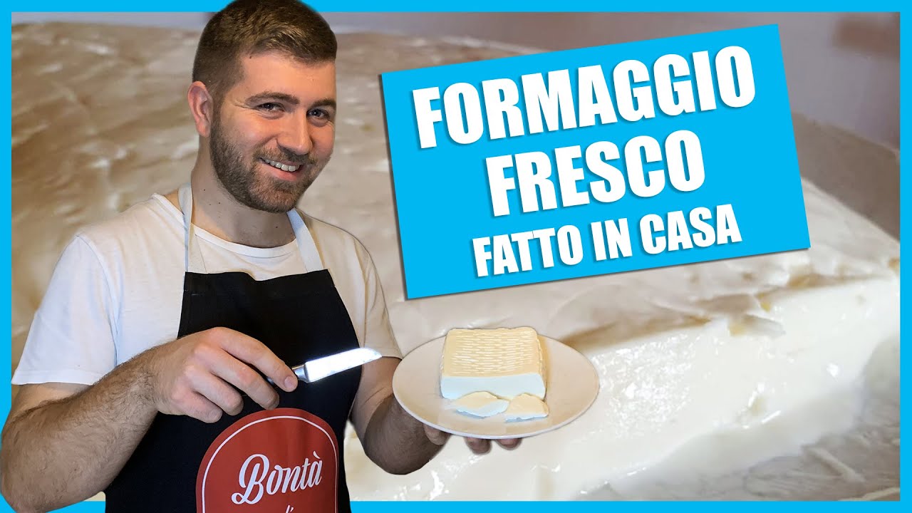 FORMAGGIO FRESCO FATTO IN CASA - la ricetta di Rudi
