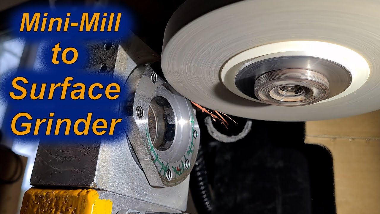 How to use a Mill as a Surface Grinder (precision for cnc building punks)
