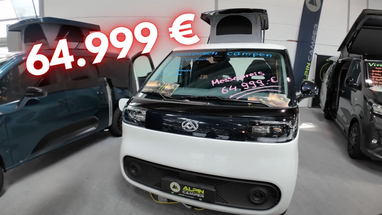 64.999 € CALIFORNIA WOHNMOBIL KILLER? Elektro-Camper Alpincamper baut Maxus eDeliver 5 VW ID. Buzz