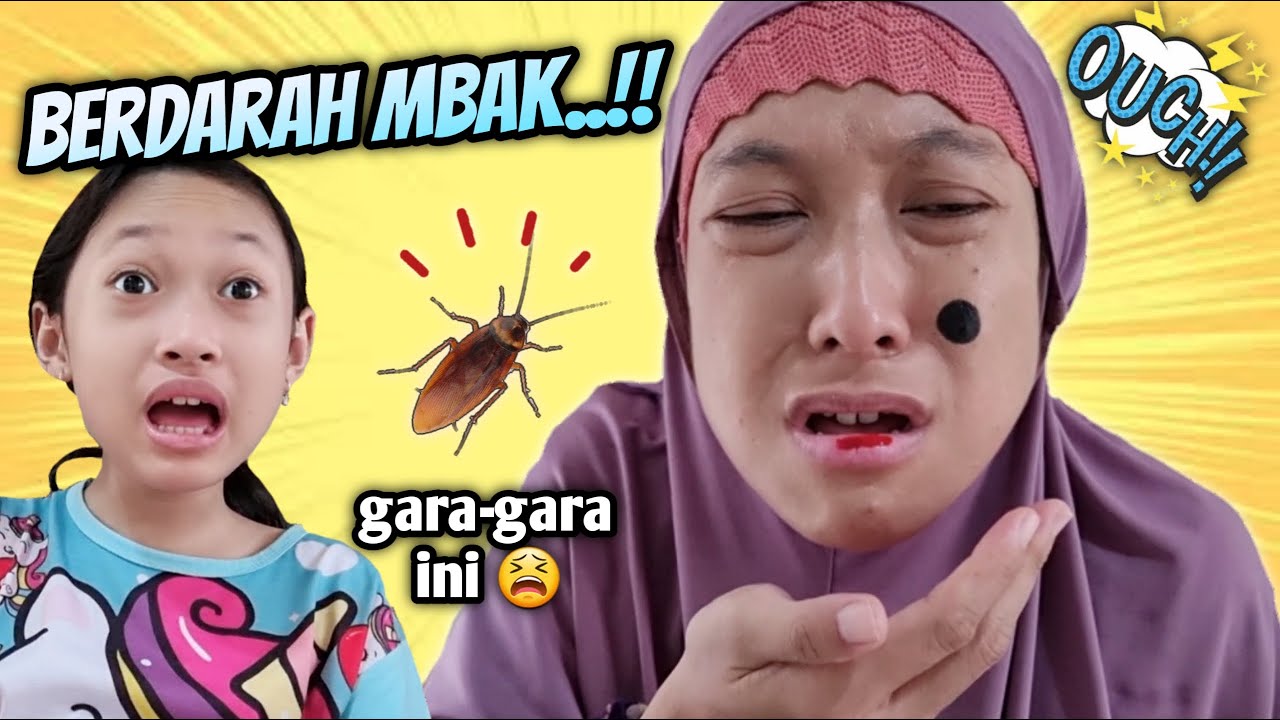 Gara-Gara Usil Bibir Mbak Kunyit Berdarah 😄 Aqilla's Diary - Aqilla