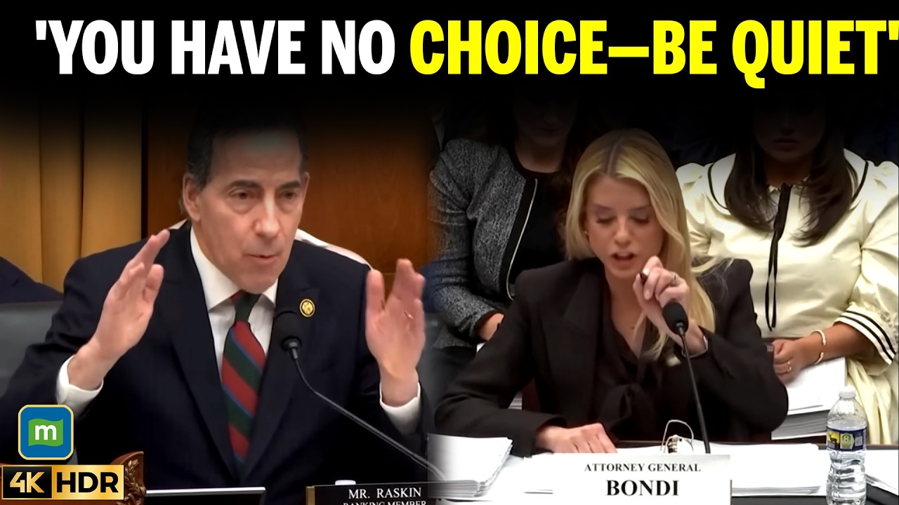 Epstein Files: Jamie Raskin Shuts Down Pam Bondi For Repeatedly Disrupting Him