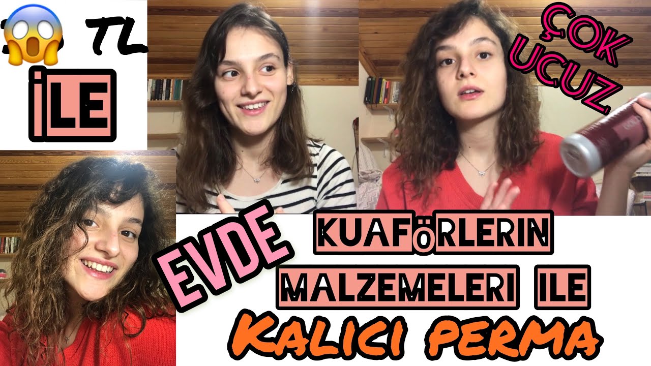 Evde Kalıcı Perma Yaptım|Fiyatını Duyunca Şok Olacaksınız 😱Kuaförlerin Kullandığı Markalar İle ‼️