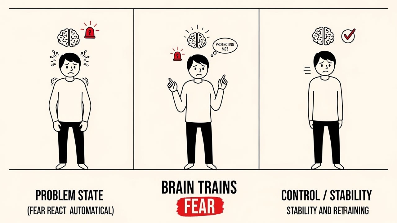 How the Brain Learns Fear Quietly And How to Unlearn It #mindcontrol  #sketchstyle