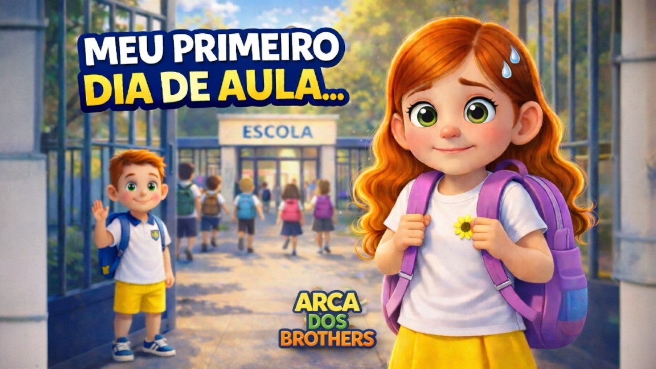 ANSIEDADE NO PRIMEIRO DIA DE AULA! 😰 Josué e a Coragem | Arca dos Brothers