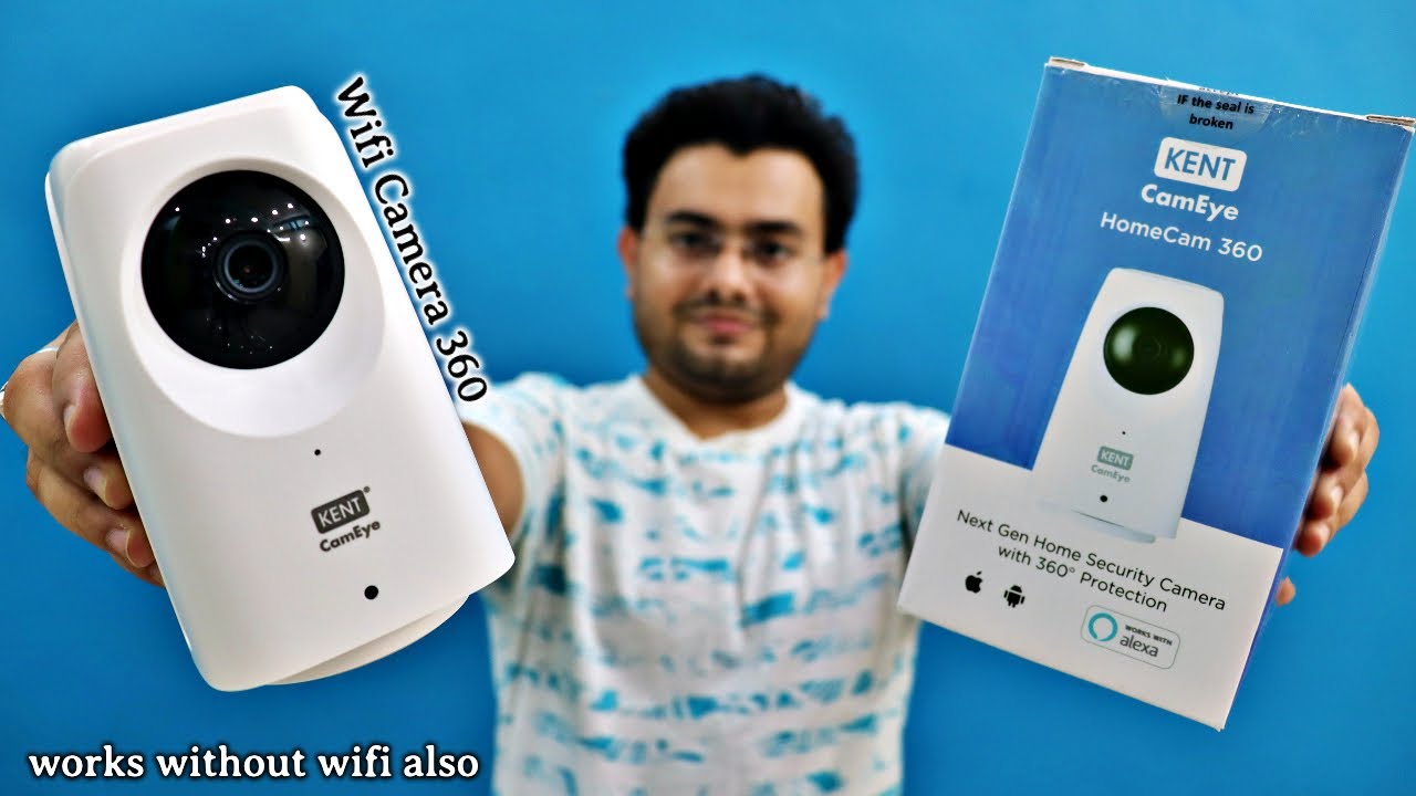 Security Camera for Home | Kent Cameye Unboxing and Review 🔥 360 Camera 📸 FHD Recording without WiFi