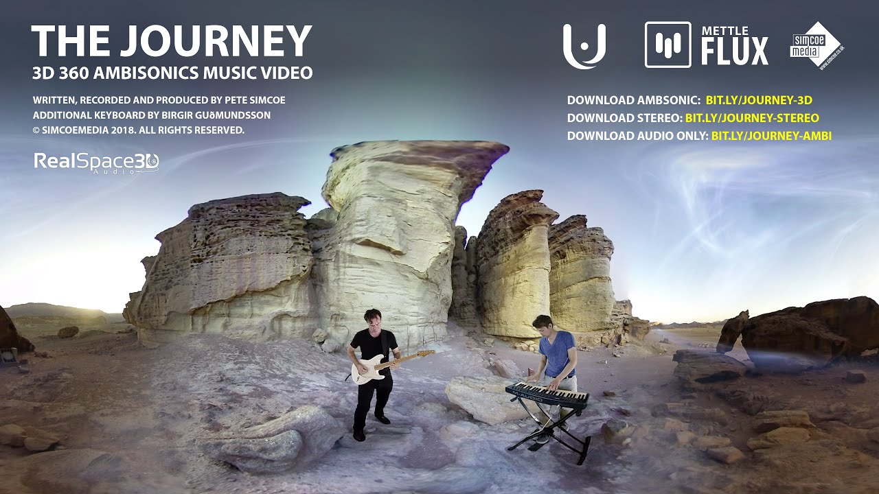 Ambisonics Audio 3D 360 Music Video with Mettle Flux - The Journey (Desert Version)