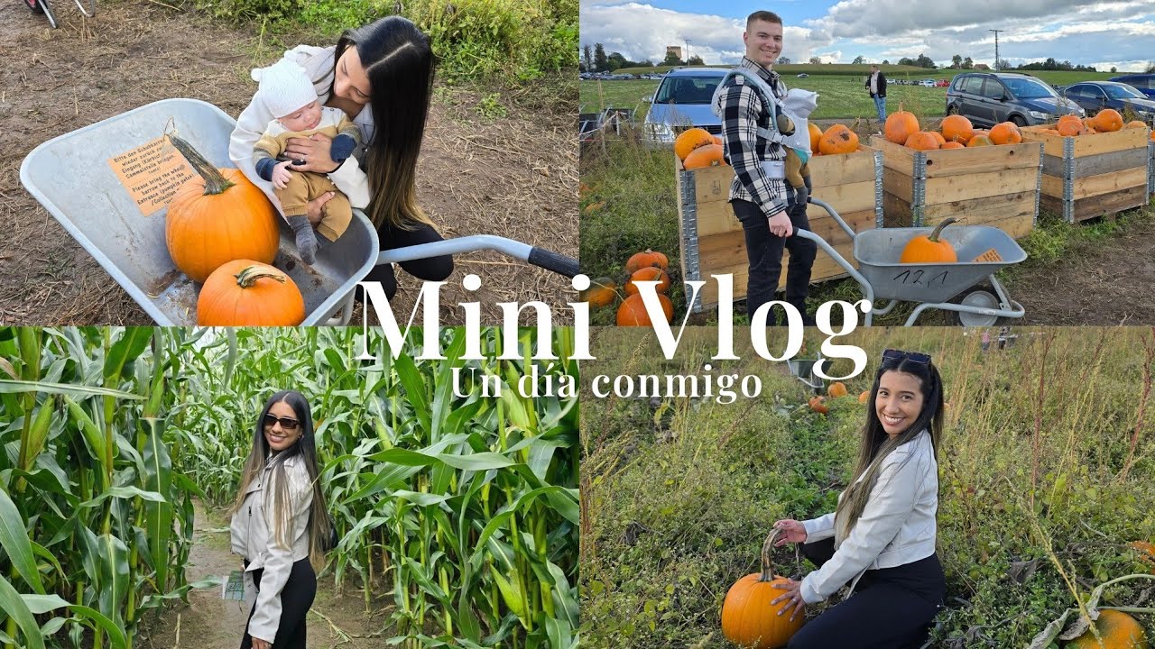 Escogiendo calabazas en Alemania: Primer otoño con mi bebé🍁