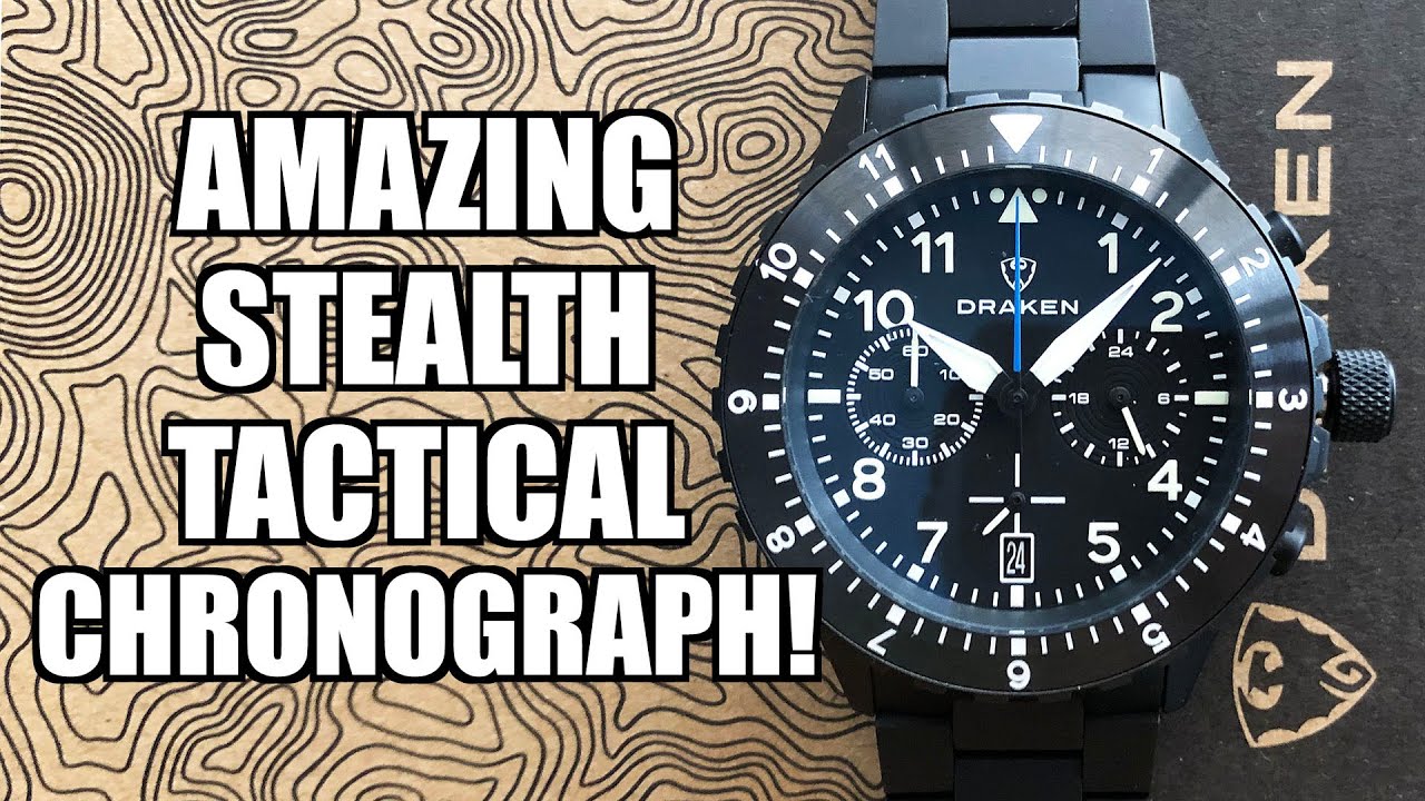 Impressive Stealth Tactical Draken Kruger Chronograph Review - Perth WAtch #492