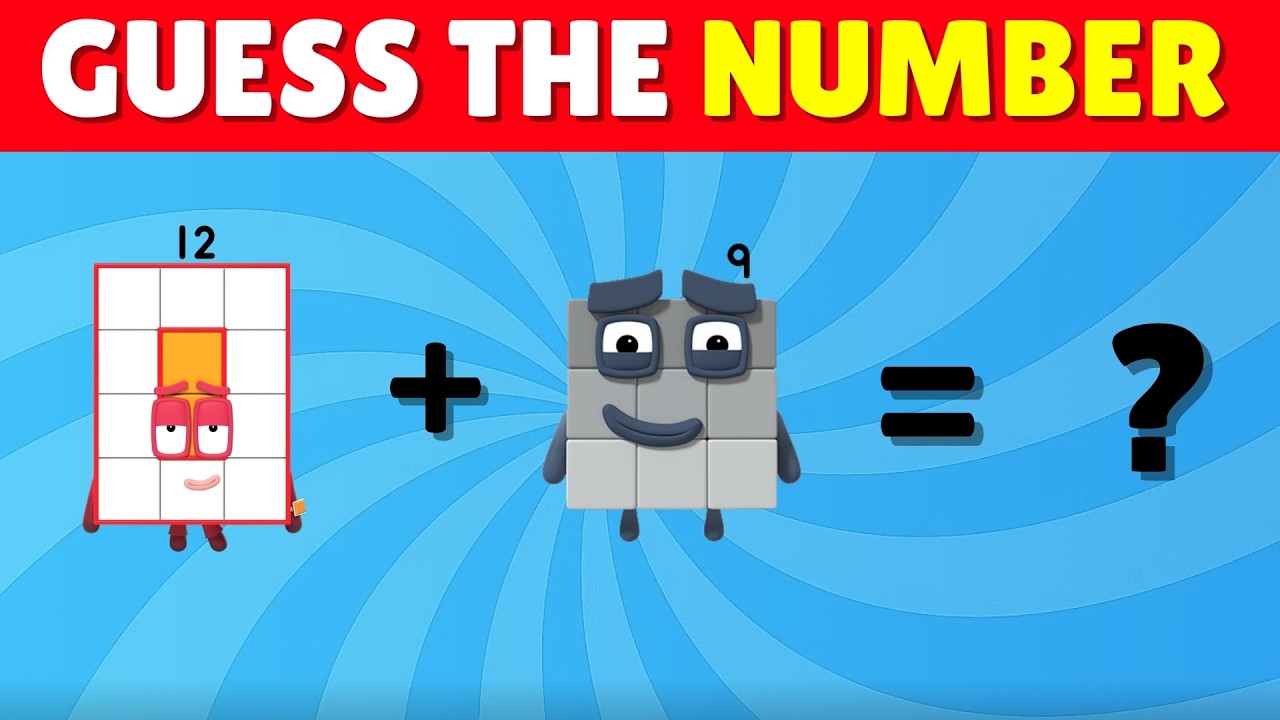 Can you guess the right answer on this fun math quiz with the famous Numberblocks characters?