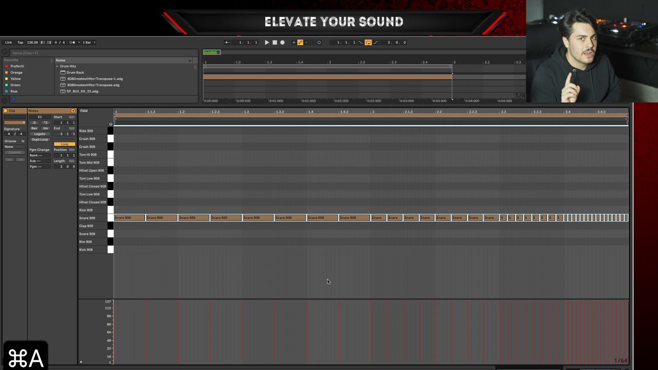 La suddivisione Ritmica in Ableton Live 10 [011] [CORSO DI ABLETON LIVE 10 DALLE BASI][TECHNO HOUSE]