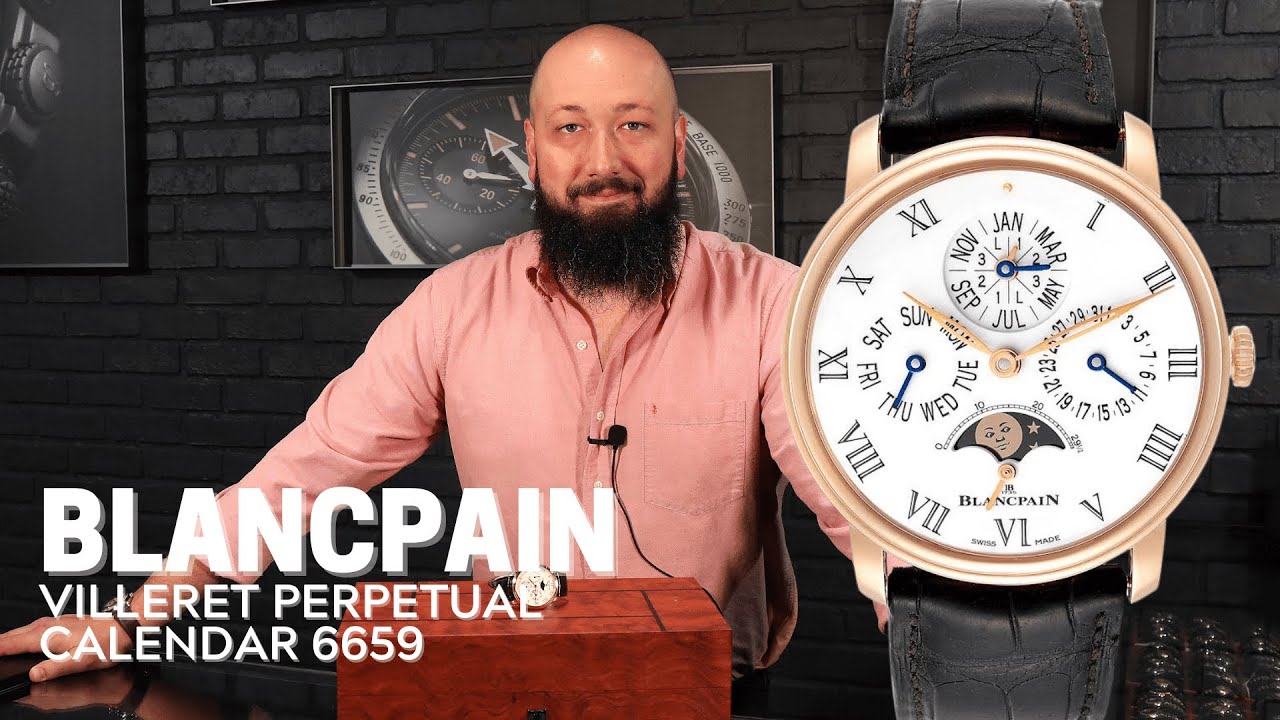 Blancpain Villeret Perpetual Calendar 8 Days Rose Gold Watch 6659 | SwissWatchExpo