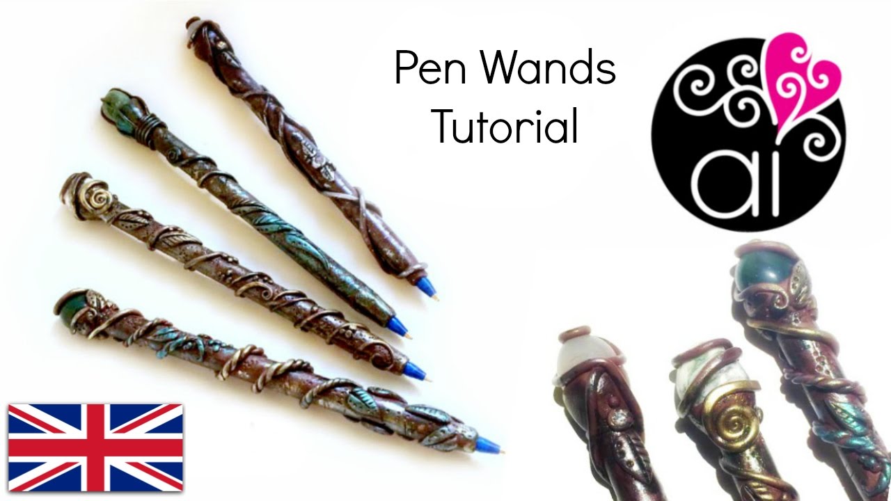 Tutorial Magic Wands Pens | Inspired by Harry Potter | Polymer Clay Tutorial