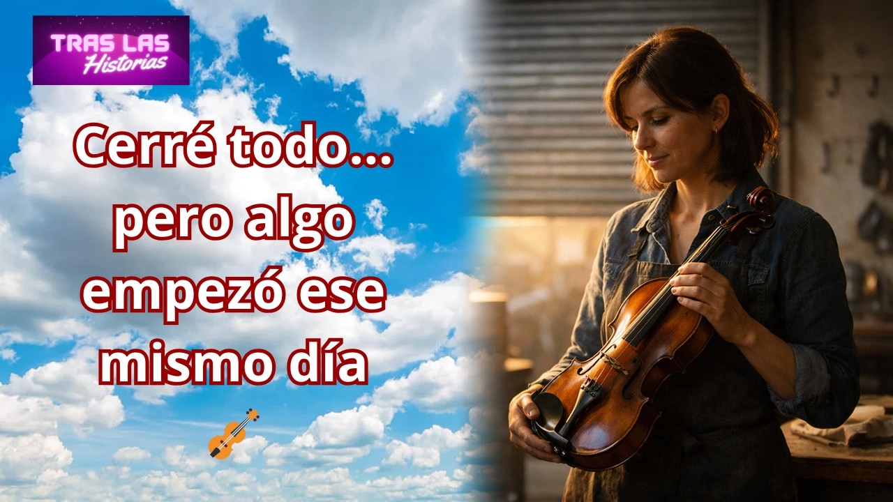🎻 Cerró su negocio… pero alguien llegó antes del final