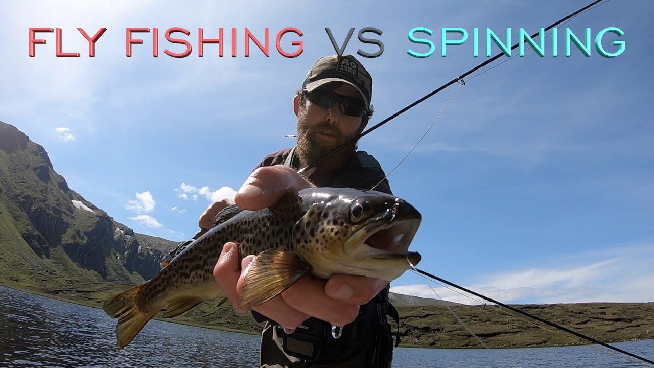 CATCHING TROUT ON TOP OF A MOUNTAIN! - Wild Brown Trout Fishing in Scottish Highlands (FUNNY 1v1)