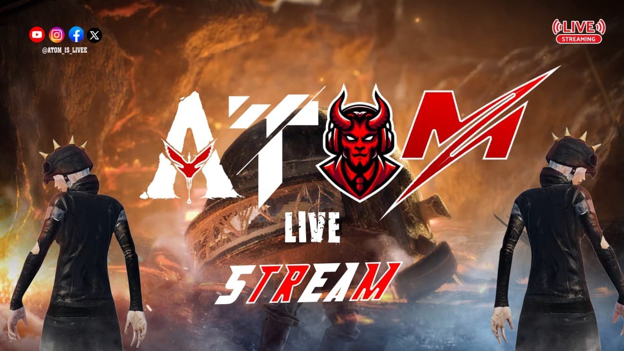 Your 🫵🏻ATOM ON LIVE 😍#pubgmobile #atomgaming #tamilstramer