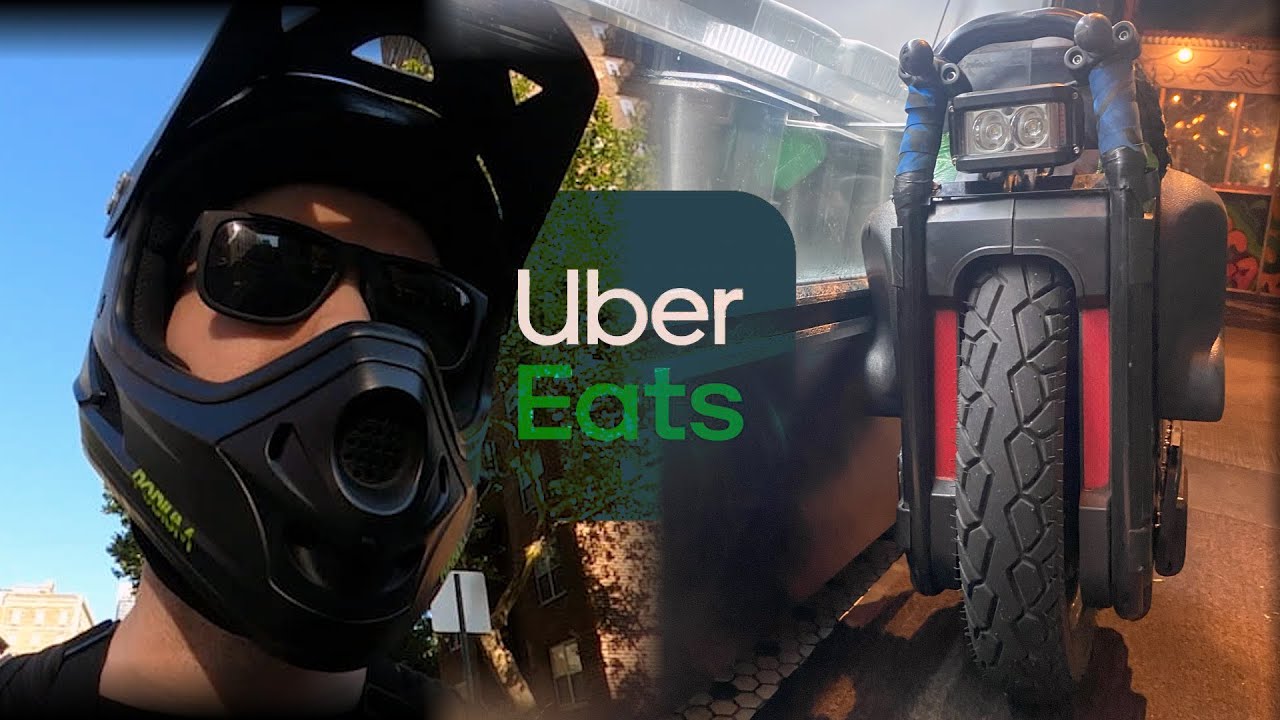 UBER delivery on my *EUC* during ~*MANHATTAN RUSH HOUR*~ 🚕😰🚗