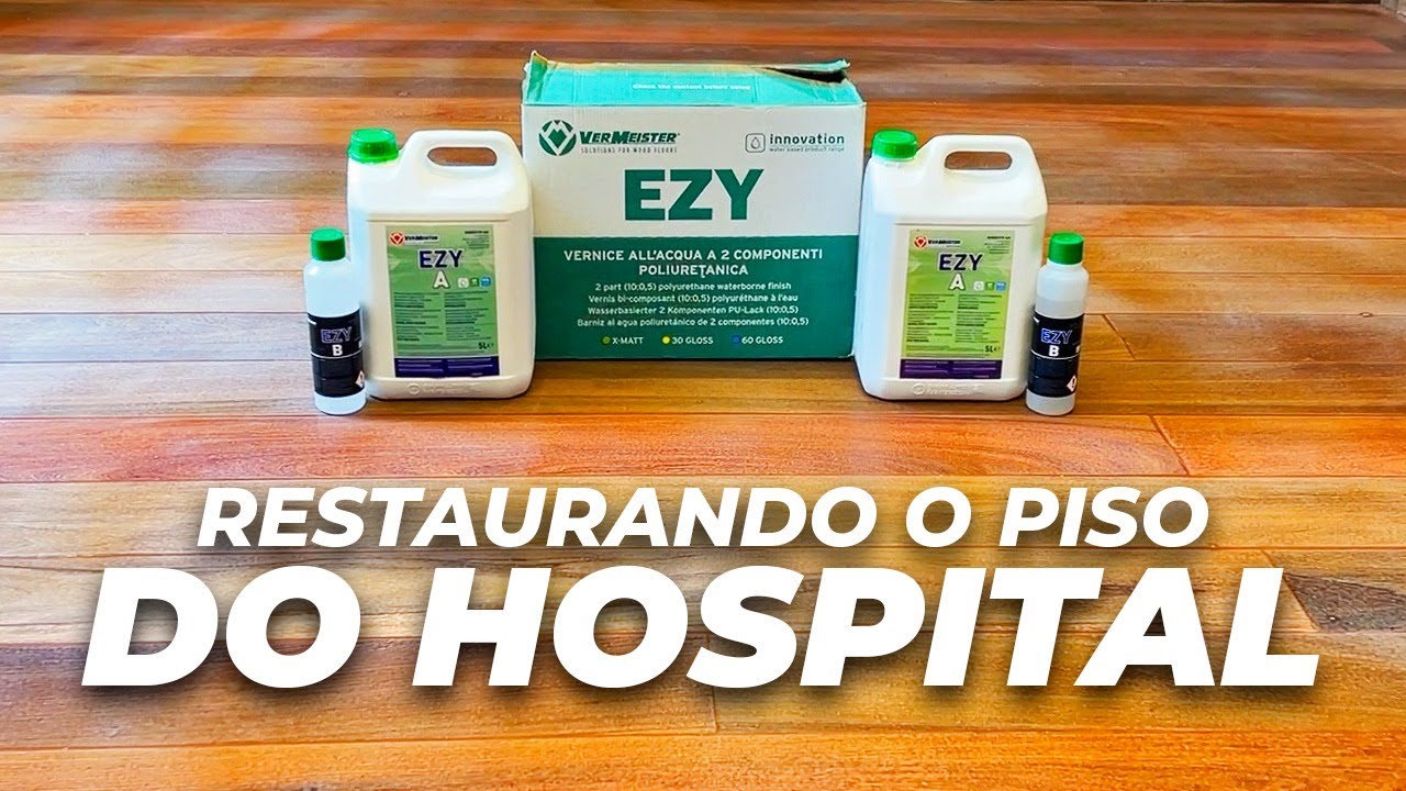 RESTAURANDO O PISO DE MADEIRA DO HOSPITAL DE VOLUNTÁRIAS | Vermeister Ezy | Aqua Tenax