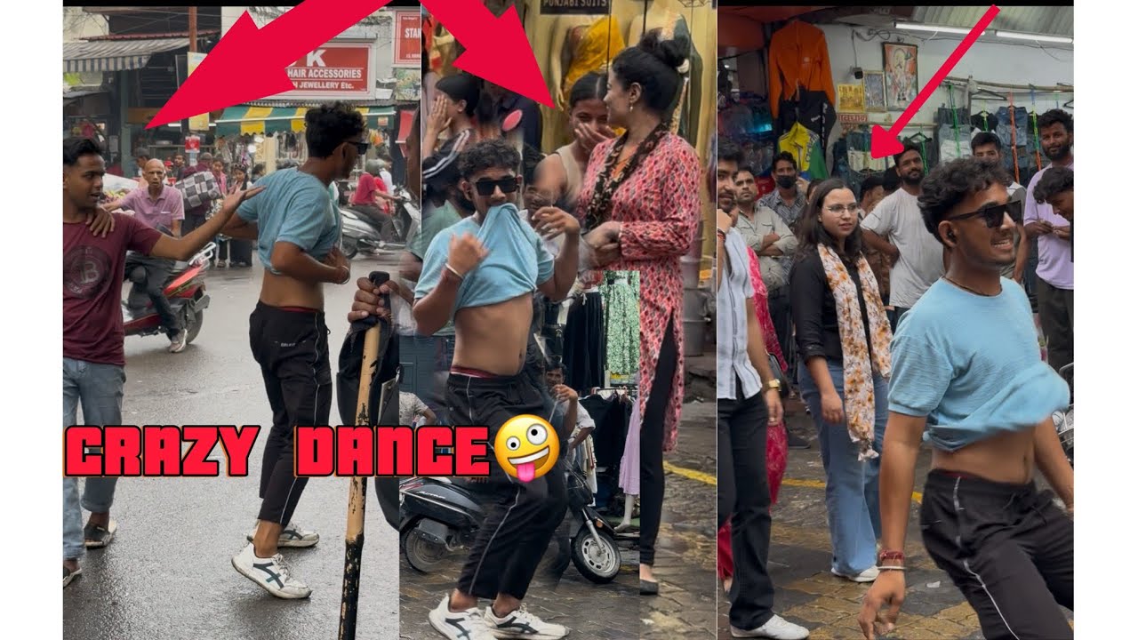 Funny Dance Crazy Dance in Crowd 😂😂 Crazy Dance in Public 🤣😂//Public Reaction Prank Video 🤣//Comedy😂