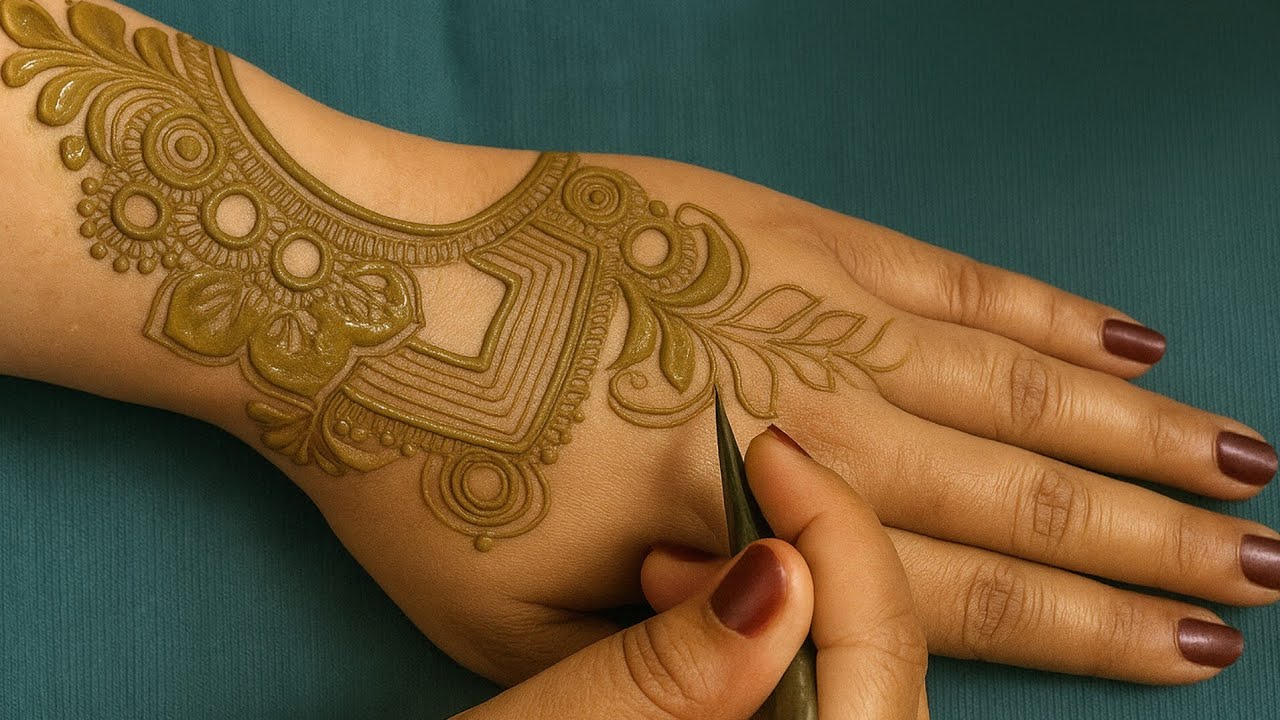 simple and elegant mehndi design for back hand | Mehndi Designs 2025 / Mehandi Designs Simple