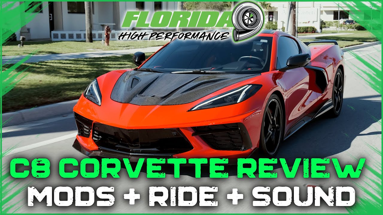 Полный обзор Corvette C8 2020 года с выхлопной системой Corsa и болтовыми накладками
