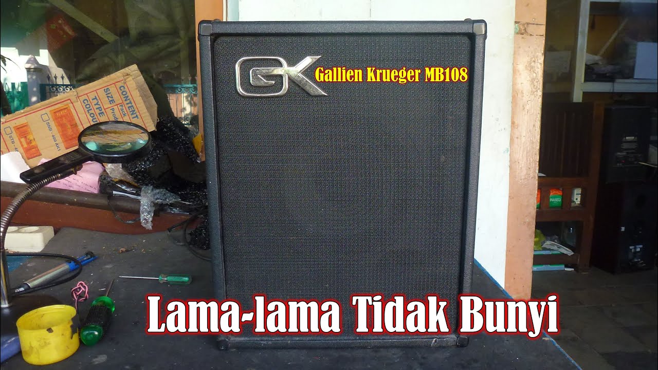 Bass Amplifier Gallien Krueger MB108 - Rusak Tidak Bunyi