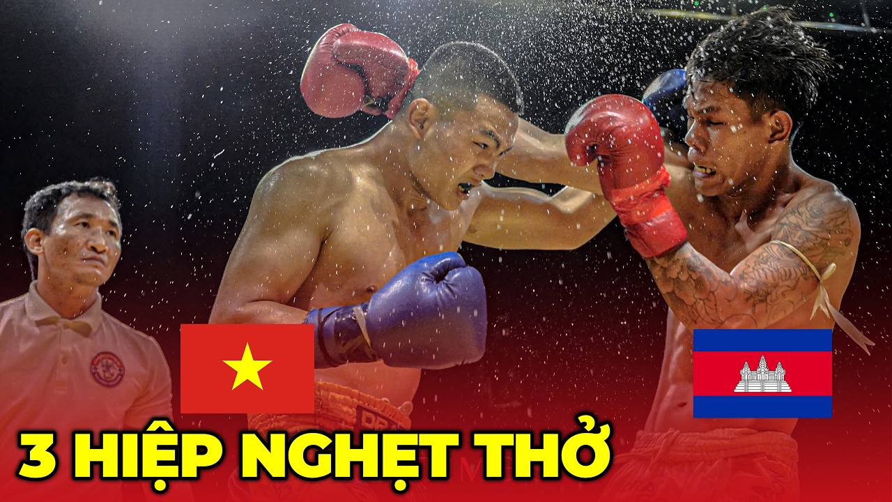 Không bỏ cuộc, võ sĩ tập MMA nhưng chơi sòng phẳng với người Campuchia đủ 3 hiệp